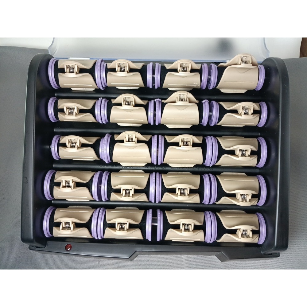 Remington ceramic silk hair rollers curlers H9096 T studio set of 20 electric